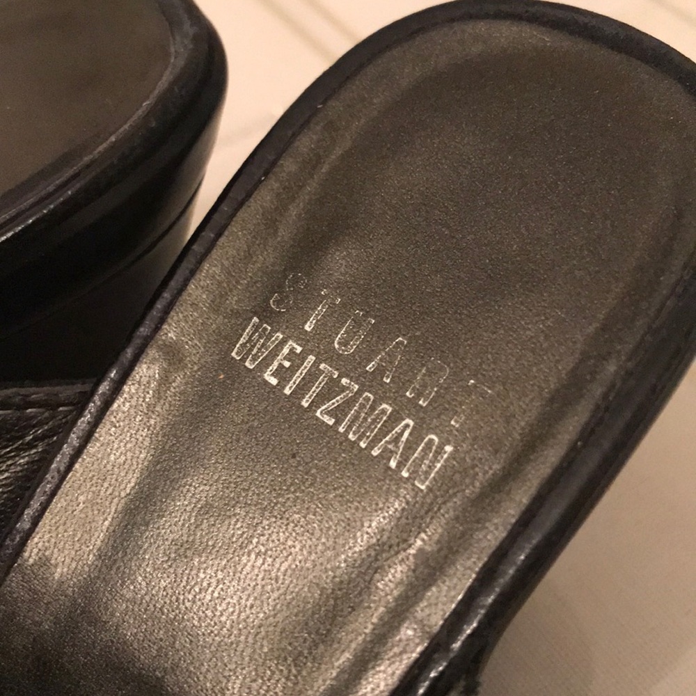 Authentic Stuart Weitzman Doubleagent Suede Mules - image 5